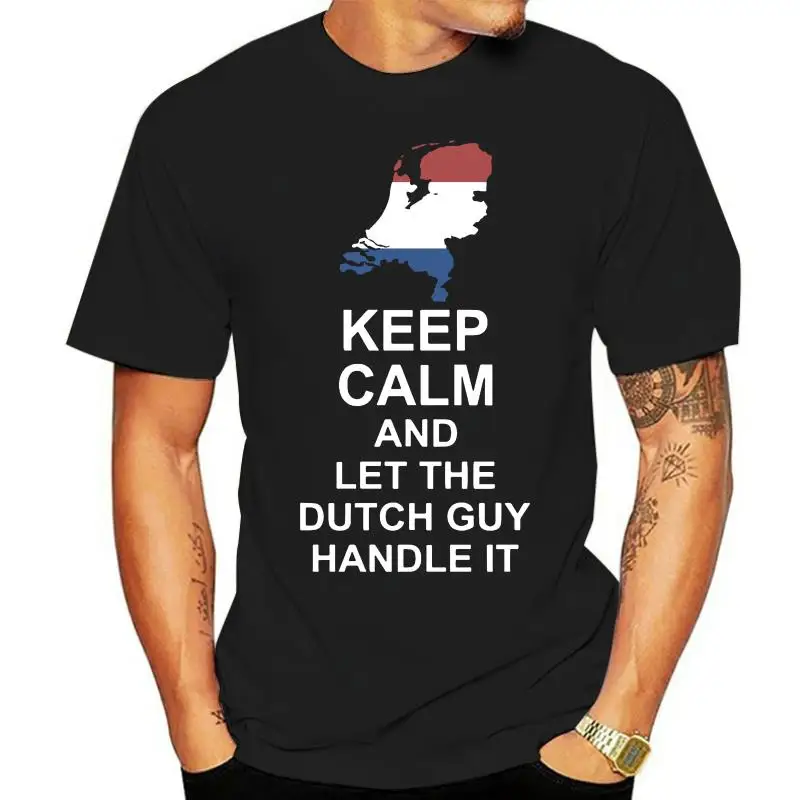 

Keep Calm And Let The Dutch Guy Handle It Dutch T Shirt Outfit Personalized Comfortable Short Sleeve S-6XL Fitness Pattern Shirt