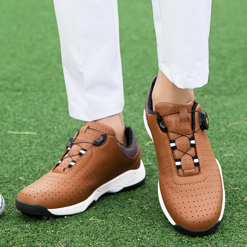 Unisex Professional Golf Shoes Comfortable Breathable Sneakers Mens Non-Slip Men Spikeless Golf Shoes 35-46 Ladies Golf Shoes