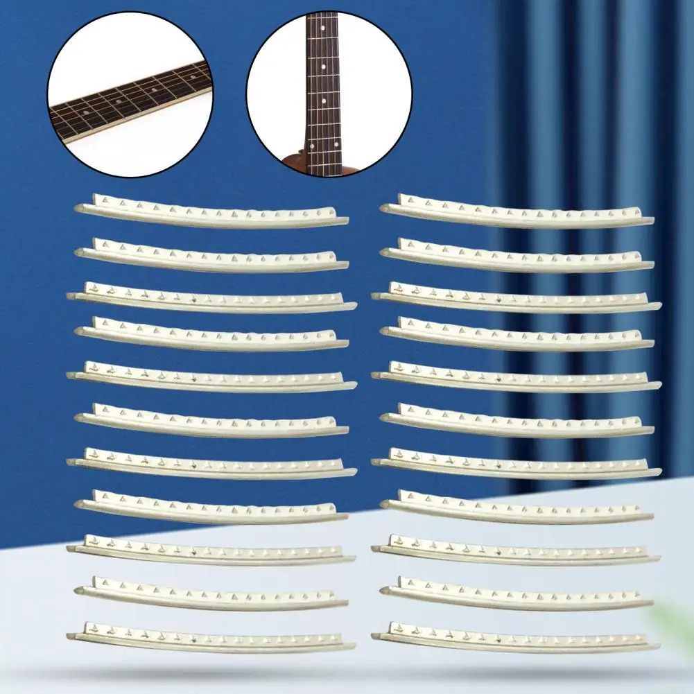 

22Pcs/24Pcs Guitar Fret Solid Smooth Edge Lightweight Guitar Wire Brass Cupronickel Classic Fret for Instrument