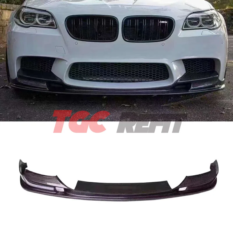 

For BMW 5 Series F10 F11 F18 Carbon Fiber 3D Style Front Bumper Chin Lip Spoiler Lips Protection Cover Trim Kit