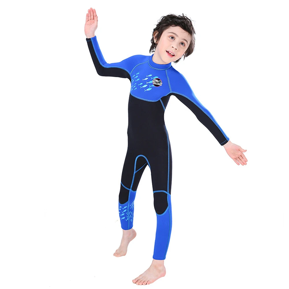 

2.5MM Neoprene Elastic Children's Diving Suit Swimming Surfing Long-Sleeve Warm Children Diving Sunscreen Jellyfish Suit