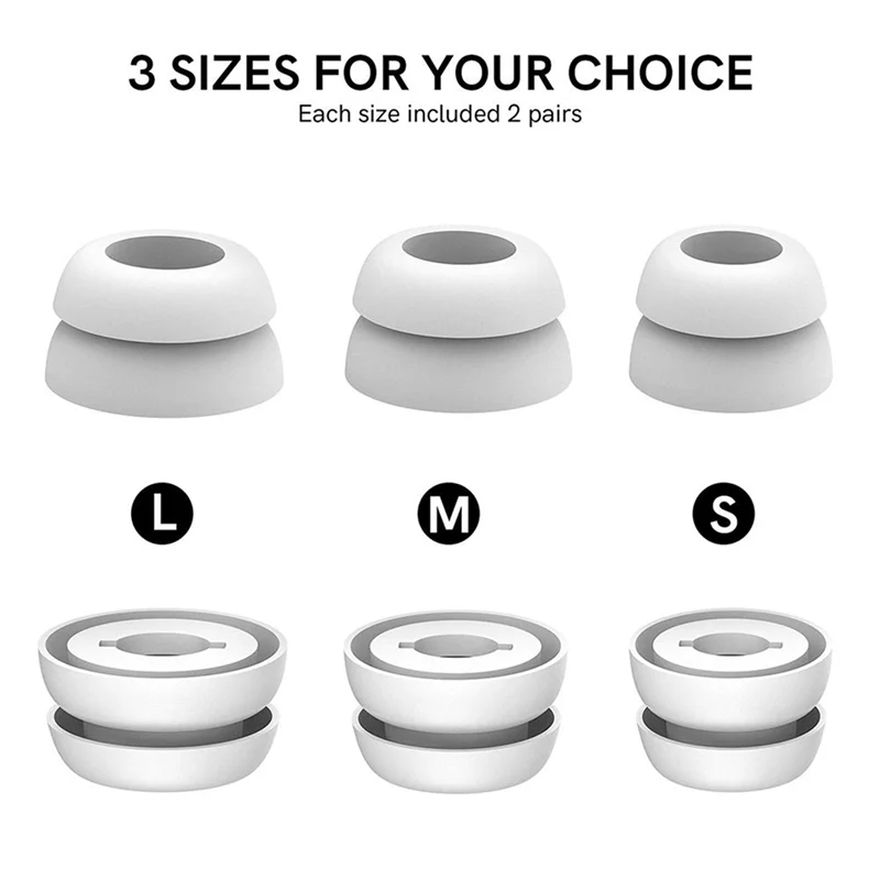 3-парные силиконовые наушники с защитой от скольжения и потери удобные амбушюры