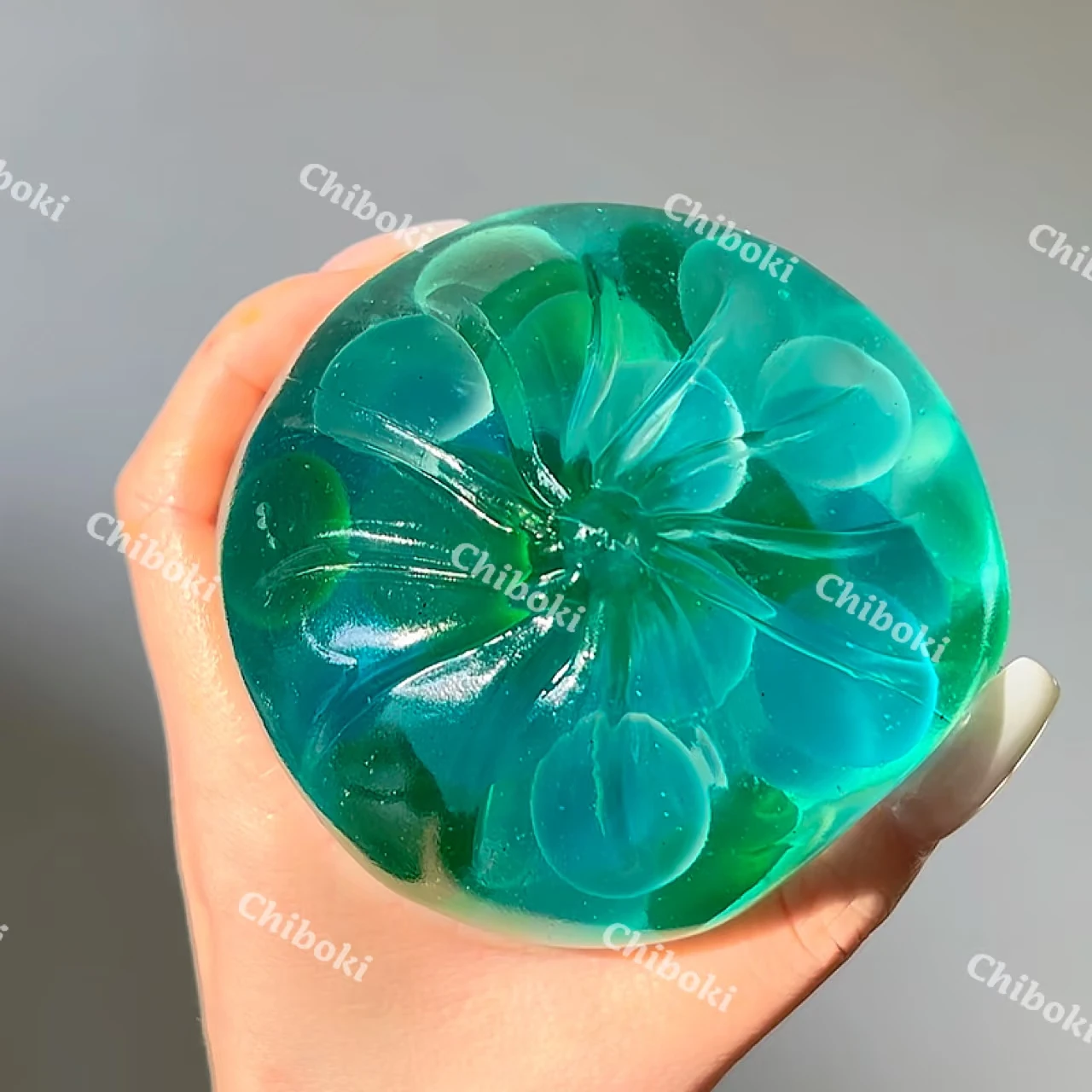 Фото Мягкая игрушка-антистресс Chiboki Original Mint Honeydew Bun, гигантская булочка с эффектом нефритовой глазури, ручной работы, для снятия стресса №5