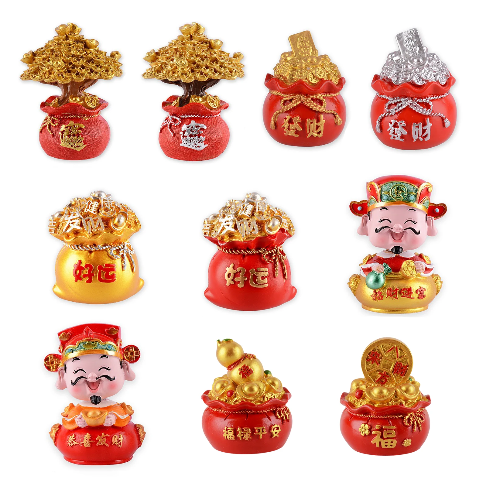 

Fa Cai Money Tree Feng Shui Lucky fortune Birthday Baking Cake Dress Up Decorating For Car Home TV Cabinet Decoration