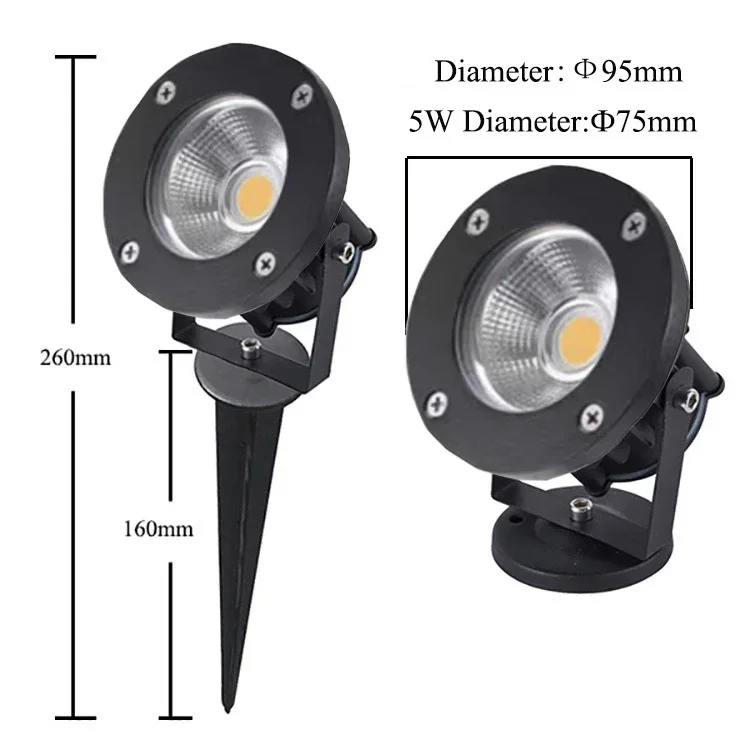 220 В переменного тока в яркая лампа для сада оптом 1 шт. или 5 наружного освещения