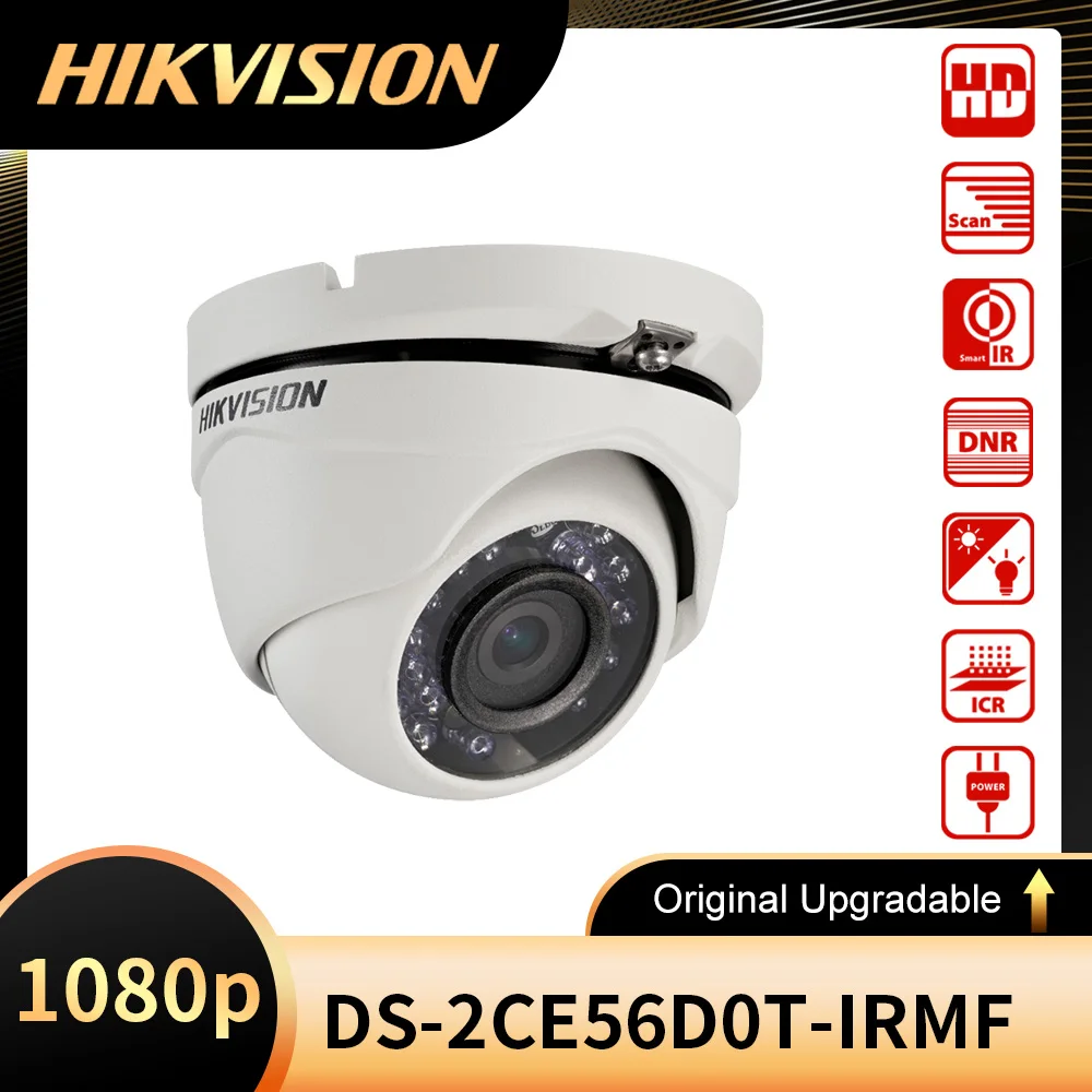 

Original hikvision DS-2CE56D0T-IRMF HD 1080p IR Turret Camera Switchable TVI/AHD/CVI/CVBS