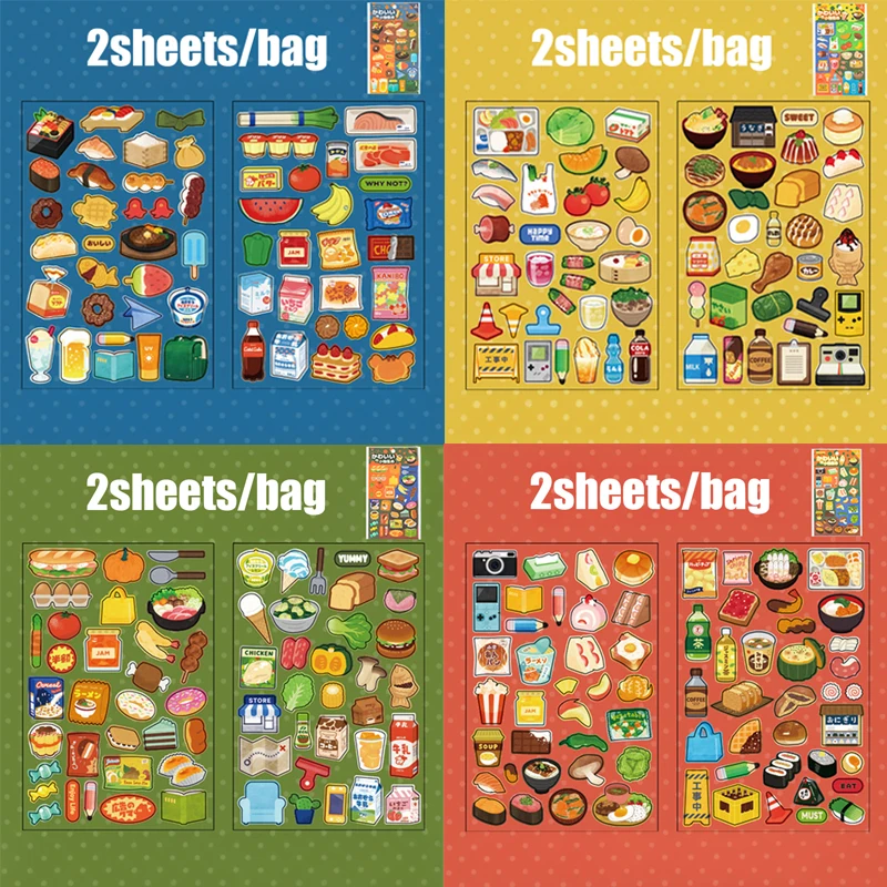 

Набор стикеров mr.paper "Время еды"