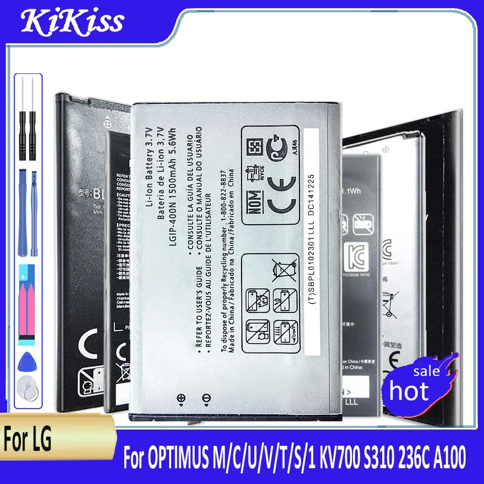 LGIP-400N LGIP-430N LGIP-550N LGIP-531A Аккумулятор для LG OPTIMUS M/C/U/V/T/S VM670 LS670 MS690 P503 P500 P520 P505 P509 LGIP 400N