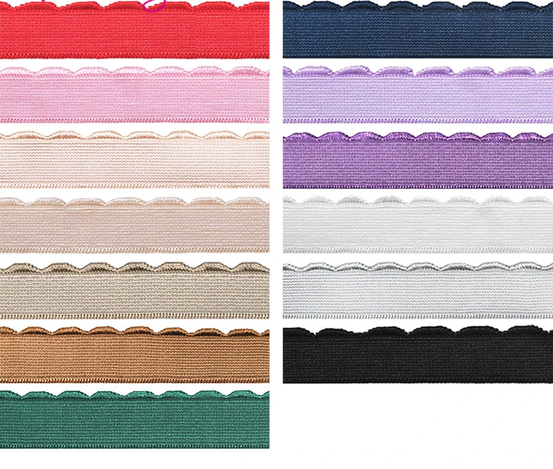 

2 5 10 Yard 3/8" 1/2" 10mm 13mm Plush Bra Strap Elastic Band Nylon Shoulder Tape Underwear Lingerie DIY Sewing Trim