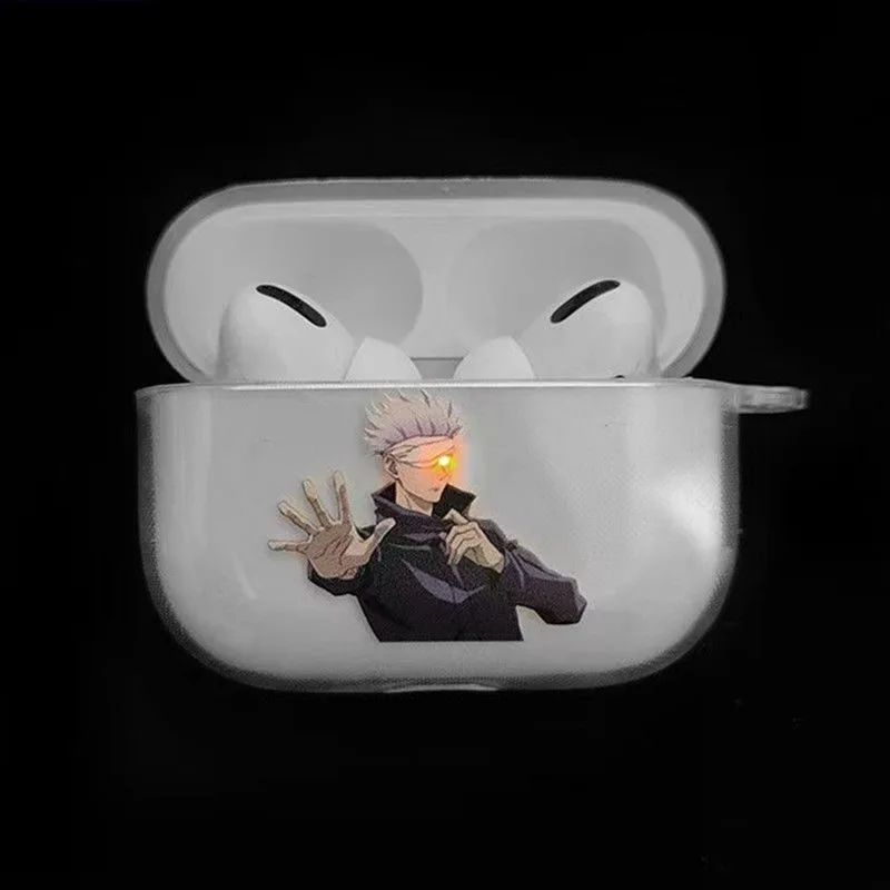

Creative Anime Gojo Satoru Charging Light Case for AirPods Pro2 Cover for Airpod Pro 1 2 3 Bluetooth Earbuds Charging Box Case