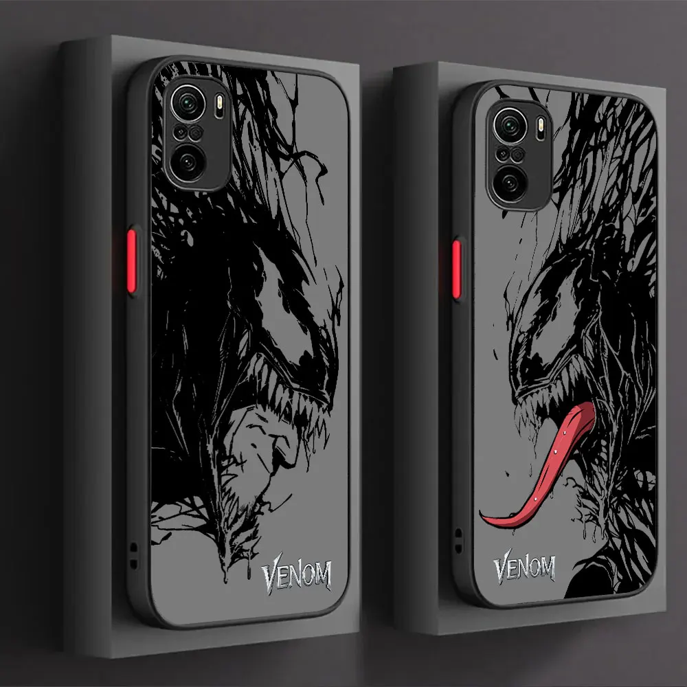 Черный чехол для телефона Marvel VENOM OPPO RENO 6Z 7 7Z 8 8Z 8T A1 F19 A95 F21 REALME C1 F5YOUTH FINDX5 LITE PRO PLUS 5G