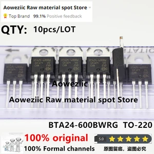 Aoweziic 2022+ 100% New Imported Original BTA24 BTA24-600BWRG BTA24-600BW BTA24-600CWRG BTA24-600C TO-220 Transistor 600V24A