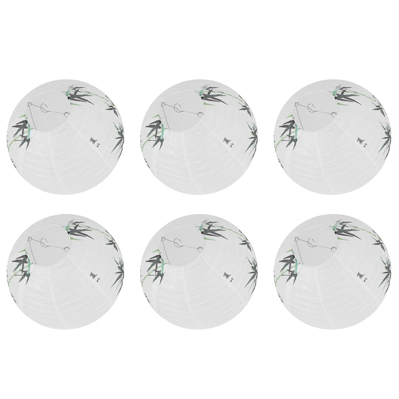 

6X 30Cm Lampshade Paper Lantern Oriental Style Light Decoration Chinese , Bamboo