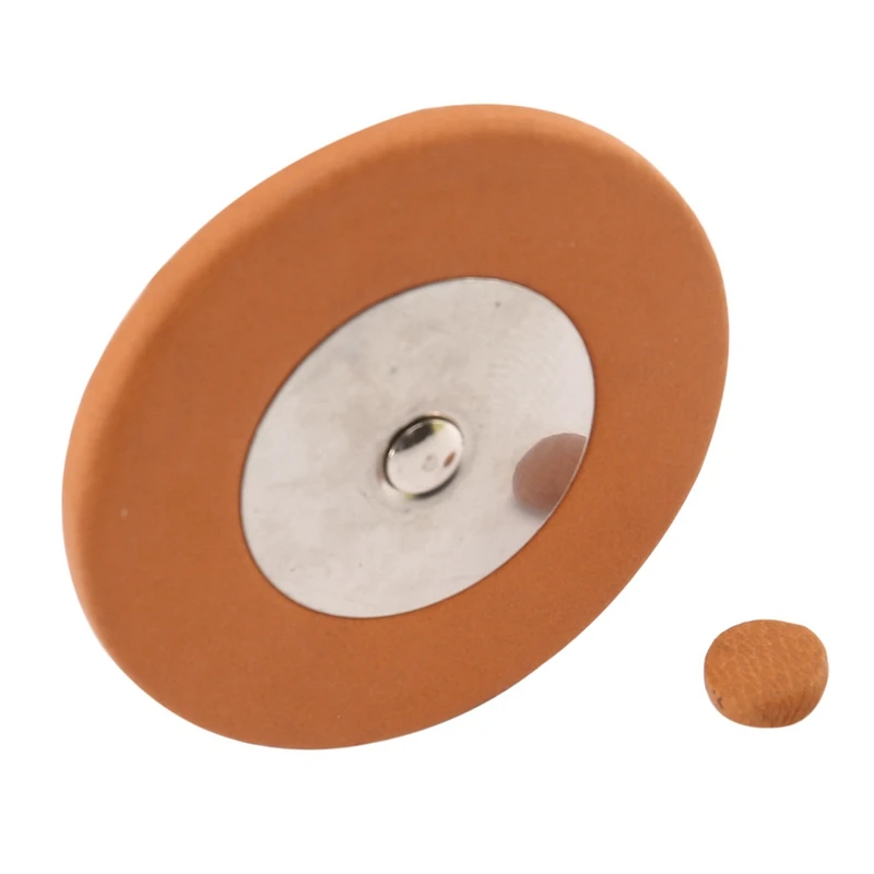 

75 Pcs Professional Leather Tenor Saxophone Pads Orange Sax Pads Replacement Woodwind Musical Instruments