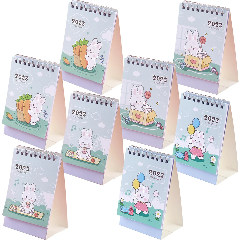 Calendar Desk 2023 Daily Standing Schedule Monthly Small Cartoon Sheet Home Zodiac Planner Standmini Farmhouse Spring Festival