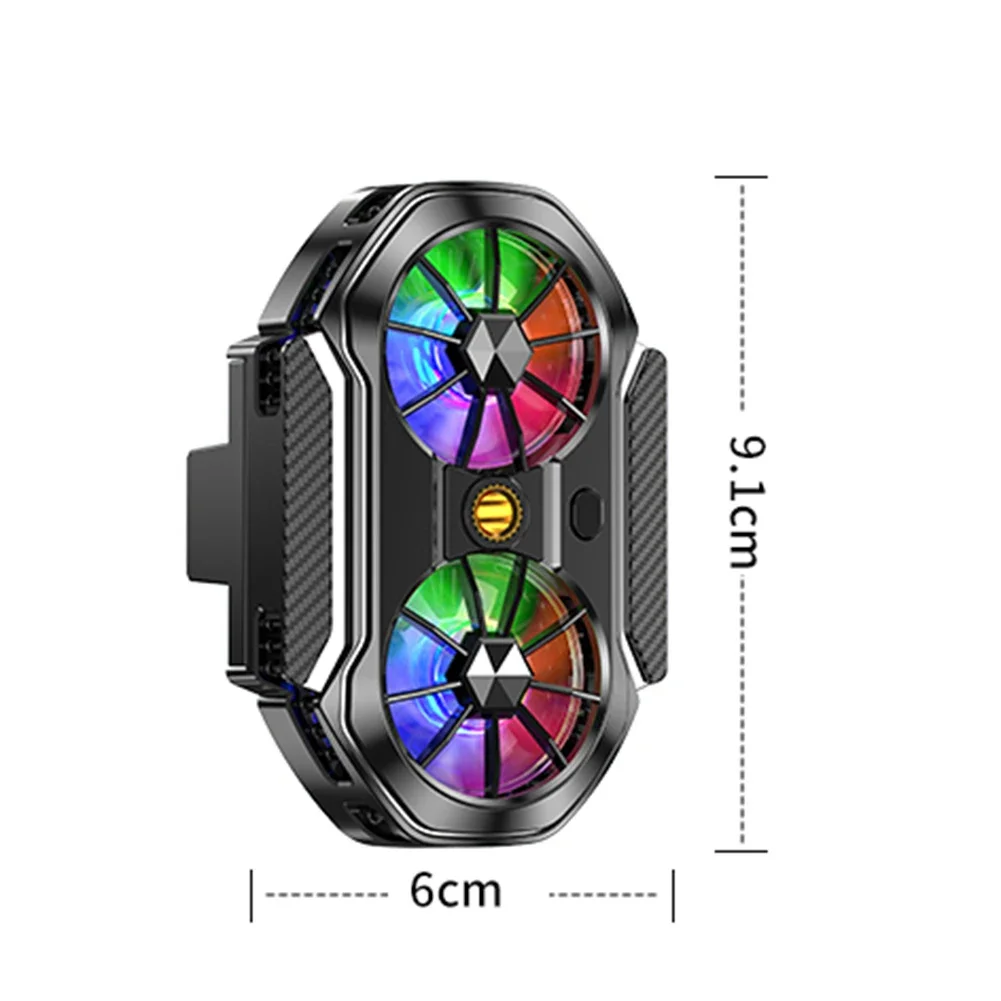 Кулер Для Мобильного Телефона С Цифровым Дисплеем И Двумя Вентиляторами