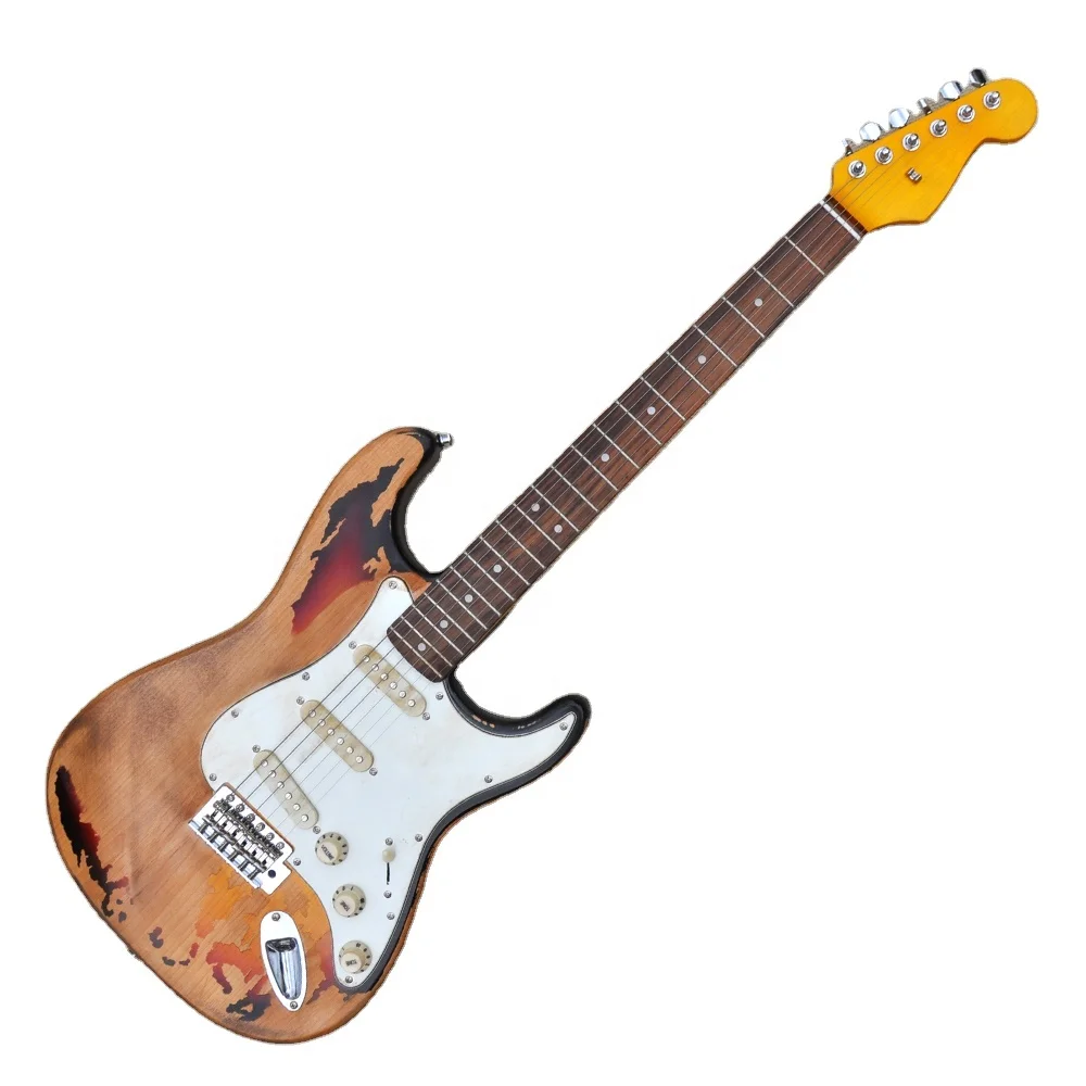 

Flyoung Cheap Price Electric Guitar Relic Style Electric Guitar OEM guitars