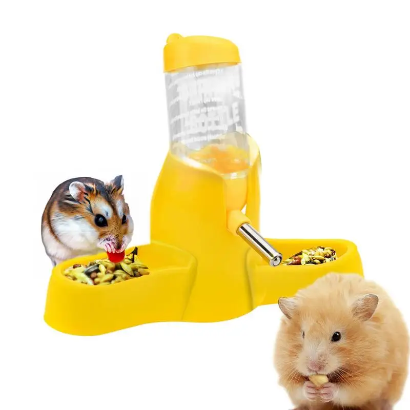 

Hamster Food And Water Bowl Automatic Food And Water Dispenser For Hamster 80ml Small Water Bottles For Hamster Cage