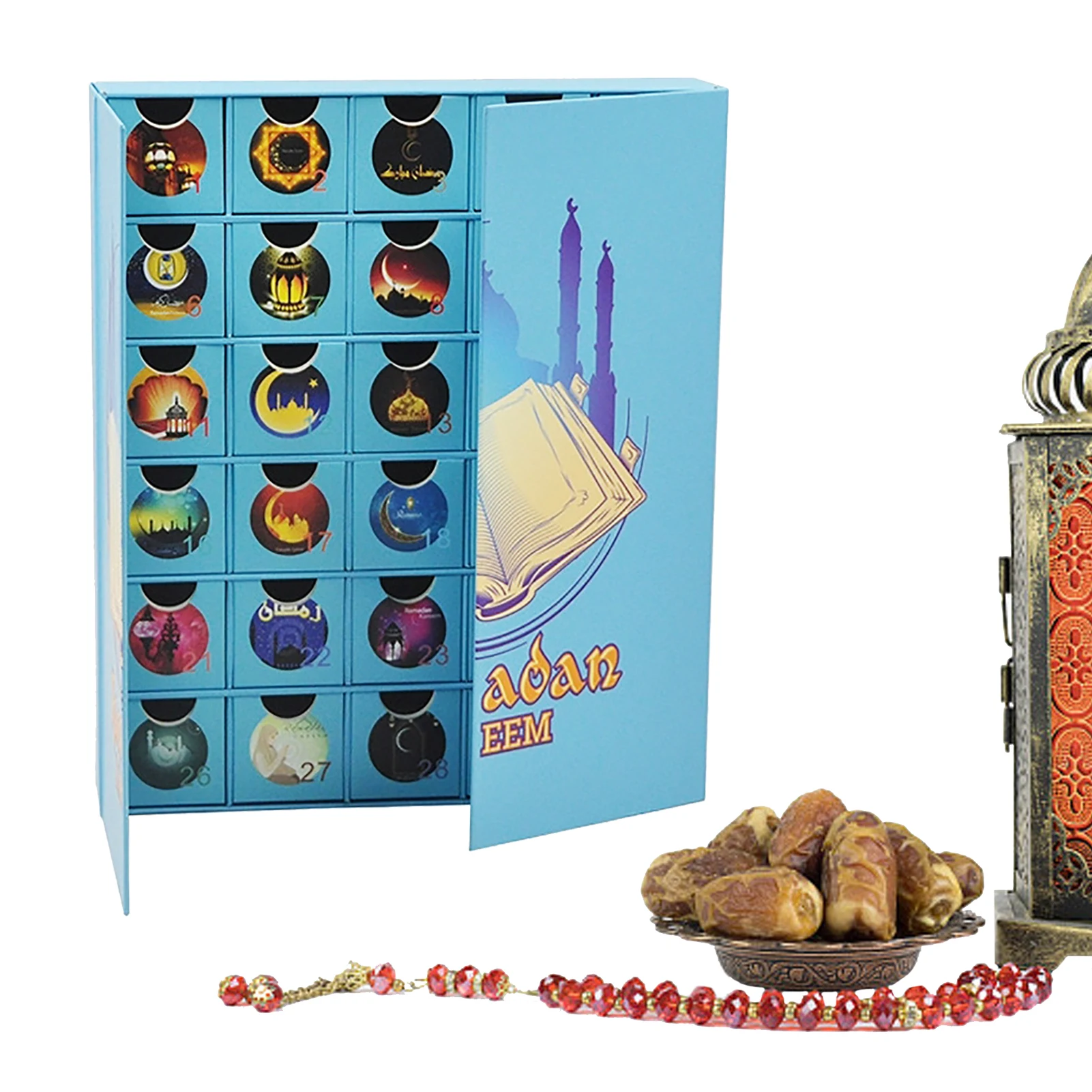 

Ramadan Advent Calendar Countdown Box 2022 Ramadan Kareem Countdown Calendar Blinding Box With 30 DrawersRamadan Kareem Blinding