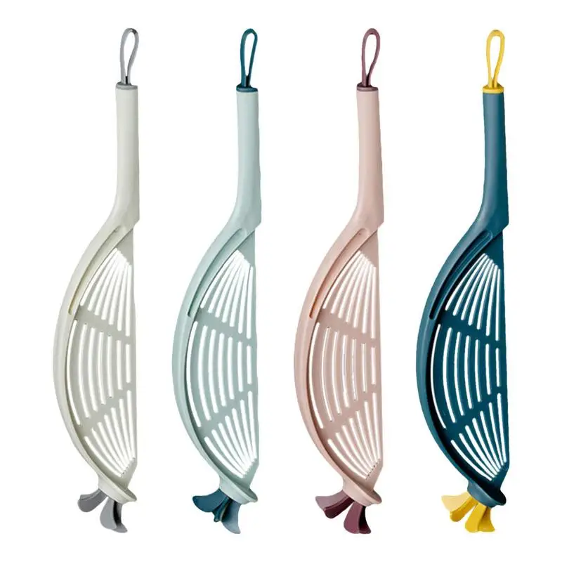 

Rice Washer Multifunctional Colander Kitchen Drain With Handles Stirring Rice Strainer Convenient Hanging Kitchen Accessories