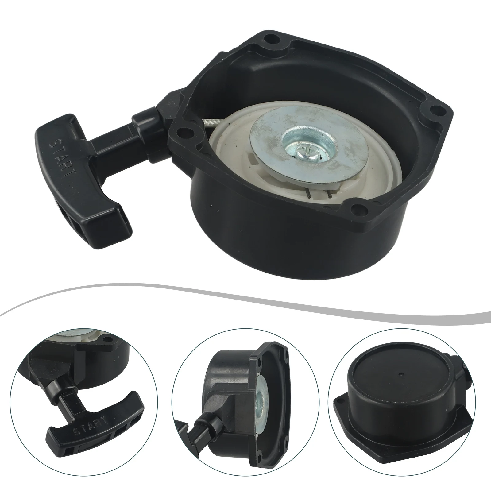 Ручной стартер двигателя запуск надежный механизм запуска простая установка для