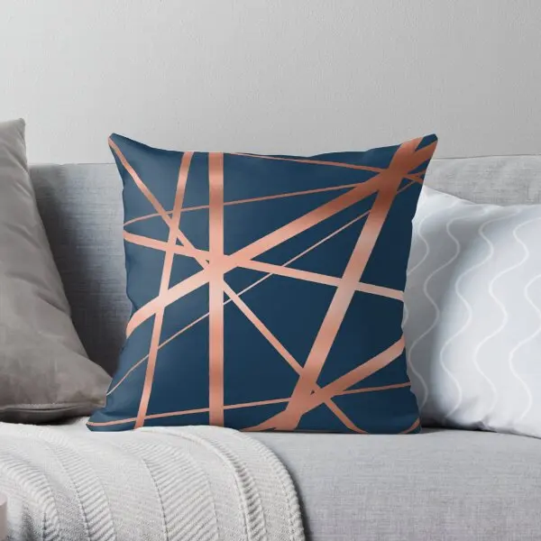 

Geometric Lines Printing Throw Pillow Cover Office Bedroom Square Fashion Waist Decor Cushion Bed Comfort Pillows not include