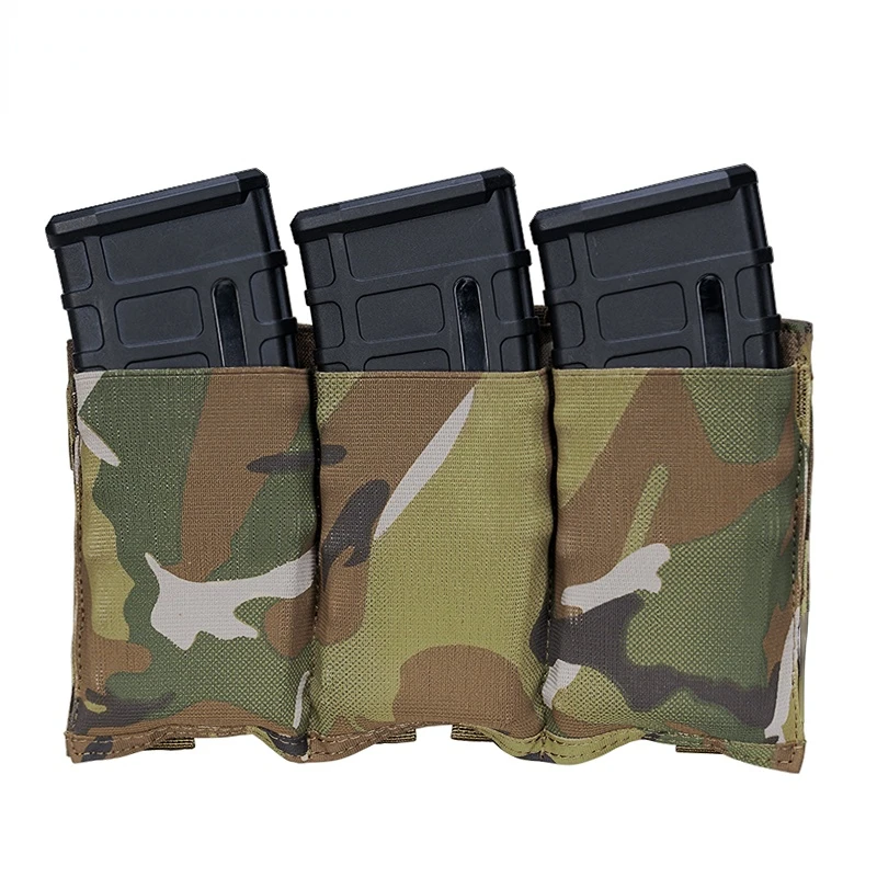 

Tactical AR15 M4 5.56mm Magazine Pouch Holster Fast Draw MOLLE Mag Pouch Carrier Triple Open Top Hunting Shooting Military Bag