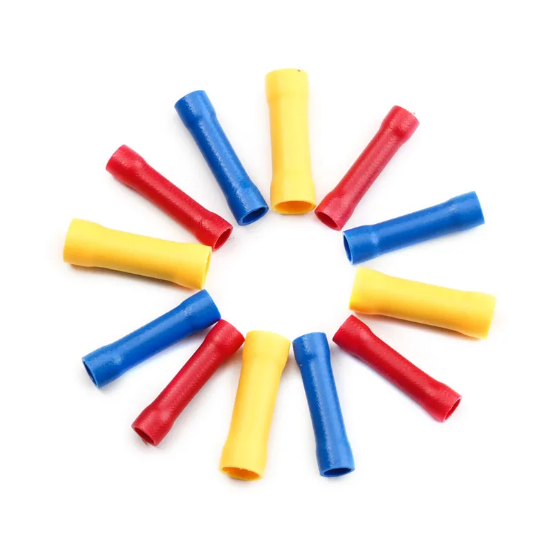 500/200/50 шт. прямые стыковые клеммы обжимные изолированные соединители медная