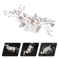 hair wedding bridal comb accessories side rhinestone clip combs piecesbridesmaids piece