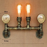 american country retro loft style industrial wall light fixtures appliques murale water pipe lamp vintage wall sconce