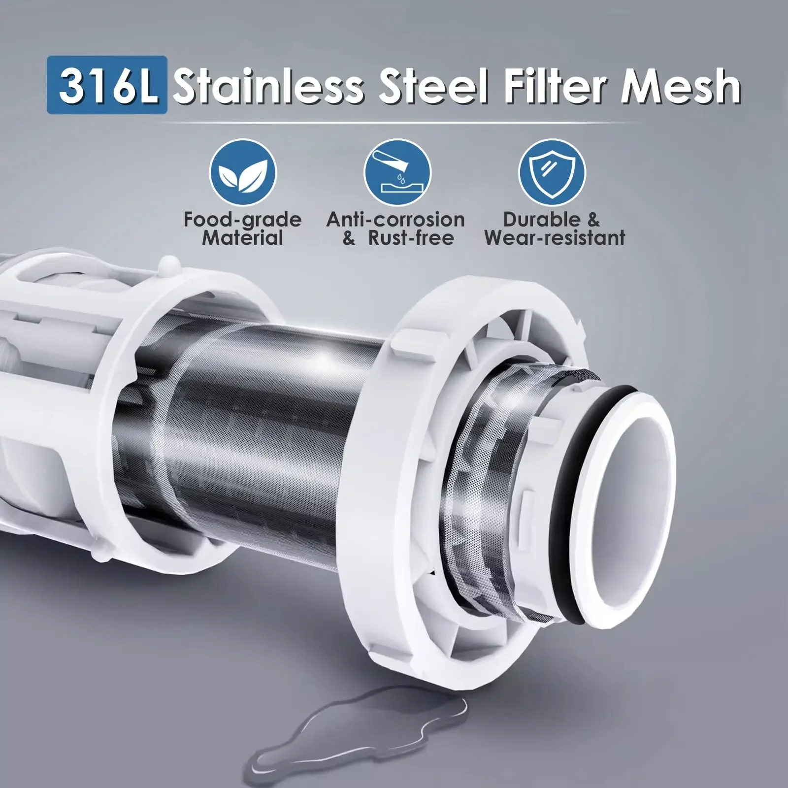 Очиститель предварительного фильтра для всего дома вращающийся осад фильтр воды