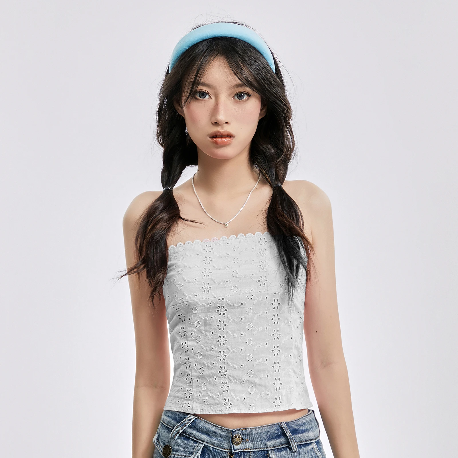 

Fashion Women Strapless Tube Crop Top Sexy Sleeveless Bandeau Camisole Summer Solid Color Y2K Off Shoulder Casual Tanks Top