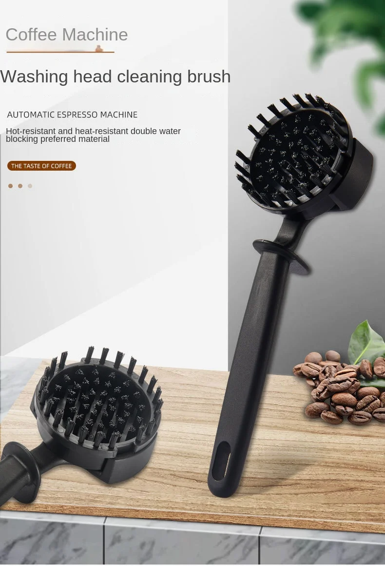 

Suitable For 58mm Semi-automatic Coffee Machine Brewing Head Round Head Cleaning Brush Boiling Water Head Anti Scalding