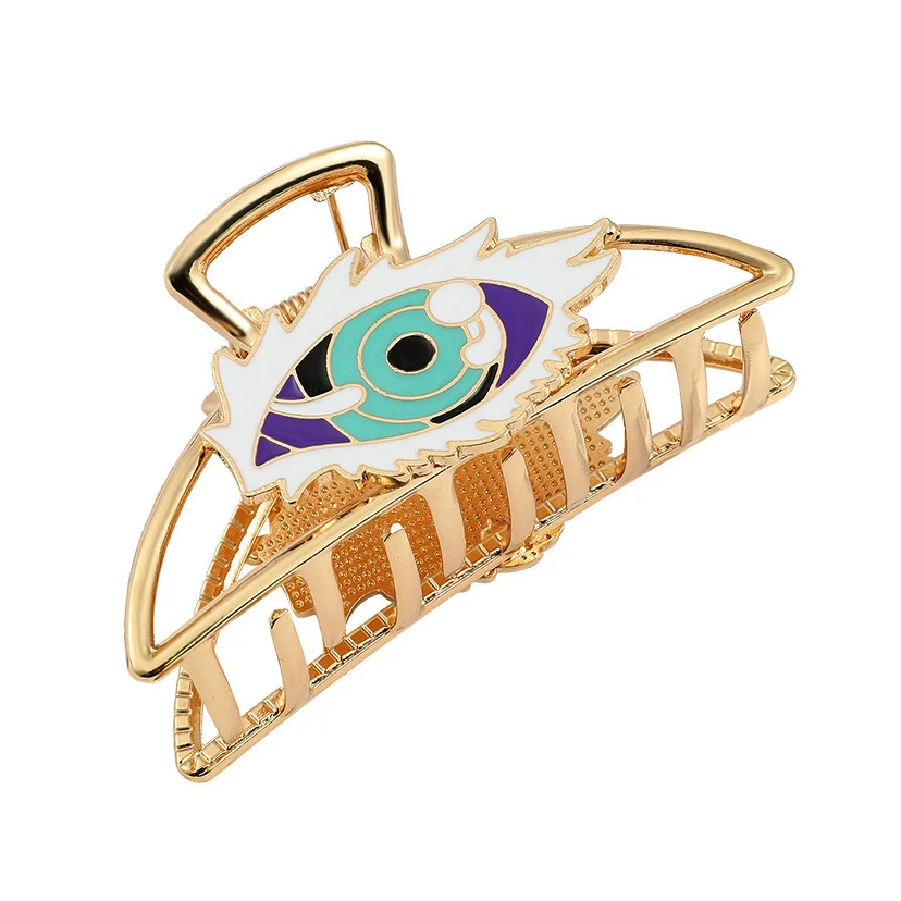 

Evil Eye Hair Claw for Women Girl Hollow Out Metal Hair Clip Hairpin Headwear Hair Accessories