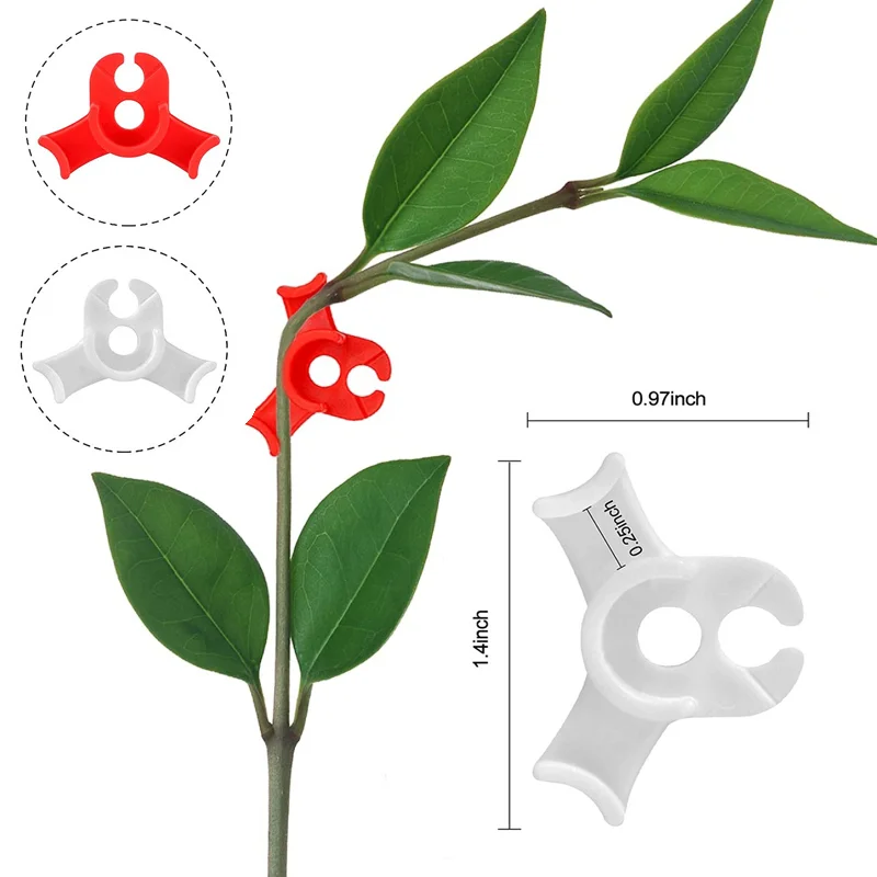 Гибкие зажимы для растений дрессировочные Клипсы из ПВХ с низким уровнем