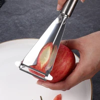 stainless steel fruit carving knife triangular shape vegetable knife slicer fruit non slip carving blade kitchen tool new hot