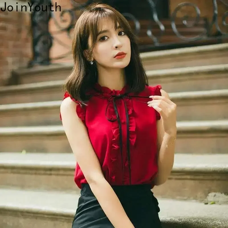 Женская блузка с оборками шикарная Винтажная летняя модель 27m661 2023