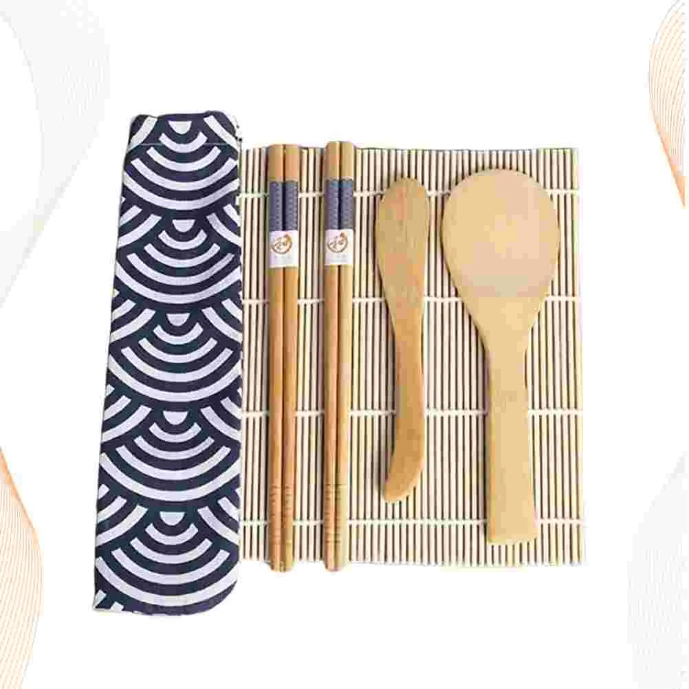 

6pcs Sushi Making Kit Sushi Beginner Kit Sushi Rolling Mat Sushi Spreader Kitchen Utensil Sushi Chopsticks