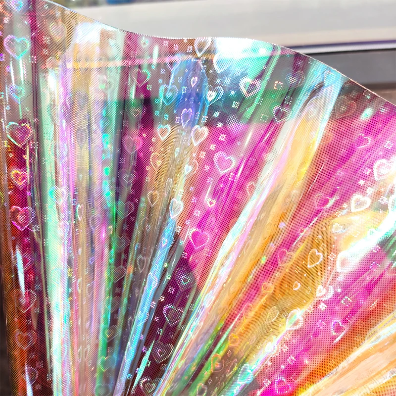 

Faux Leather Holographic TPU Red Laser Printing Roll Fabric Handbags Carpet Jackets Bow Making Jewelry Umbrella Keychain Crafts