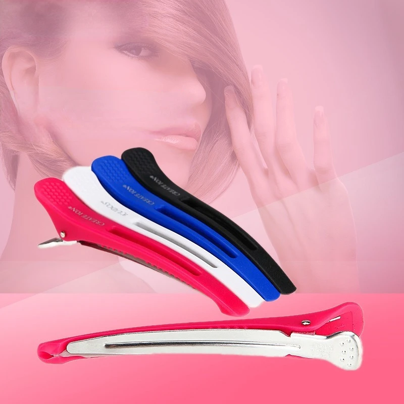 

6pcs Hairdresser tools hair styling accessories Hair Dyeing Tool Crocodile Clip professional hair clip