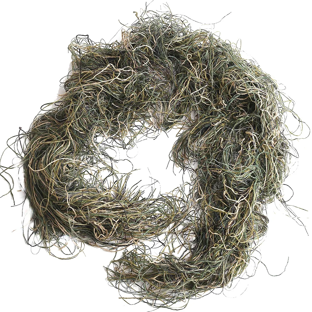 

Камуфляжная веревка для телескопа, Полиэстеровая трава в форме уличной охотничьей удочки, снайперская веревка для пейнтбола, оборудование