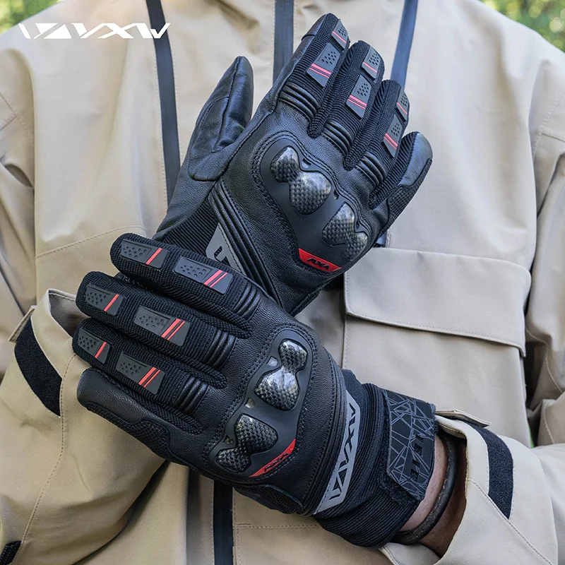 Зимние Мотоциклетные Перчатки VXW водонепроницаемые теплые мотоциклетные