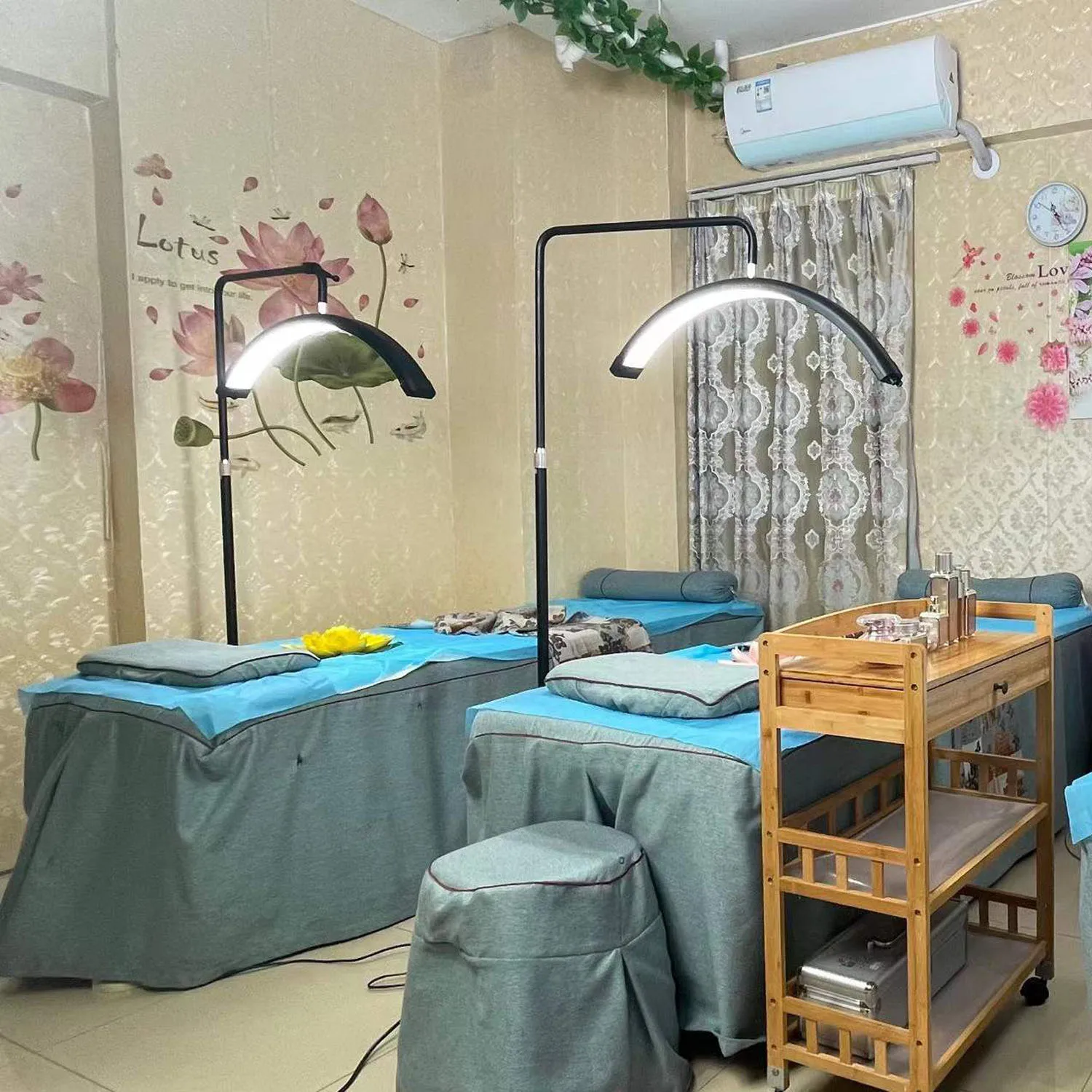 FOSOTO светодиодный светильник для ресниц макияж 40 Вт удлинитель полукольцо пол