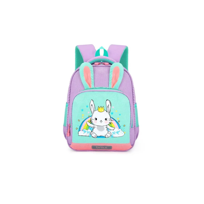 New Fashion Children's Cartoon Lovely Rabbit Monster Primary School Kids Backpacks for 1-6 Grades Years Old Girls and Boys