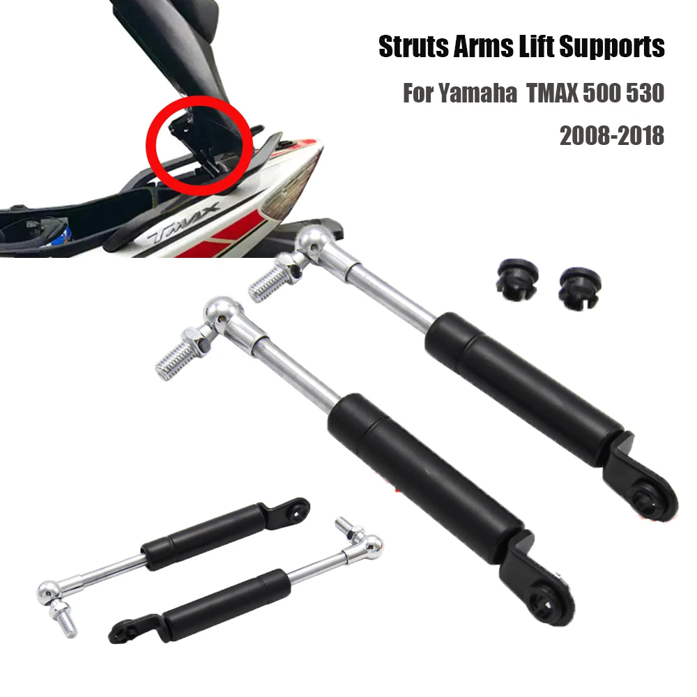 

For Yamaha TMAX 500 530 2008-2018 Chrome Struts Arms Lift Supports