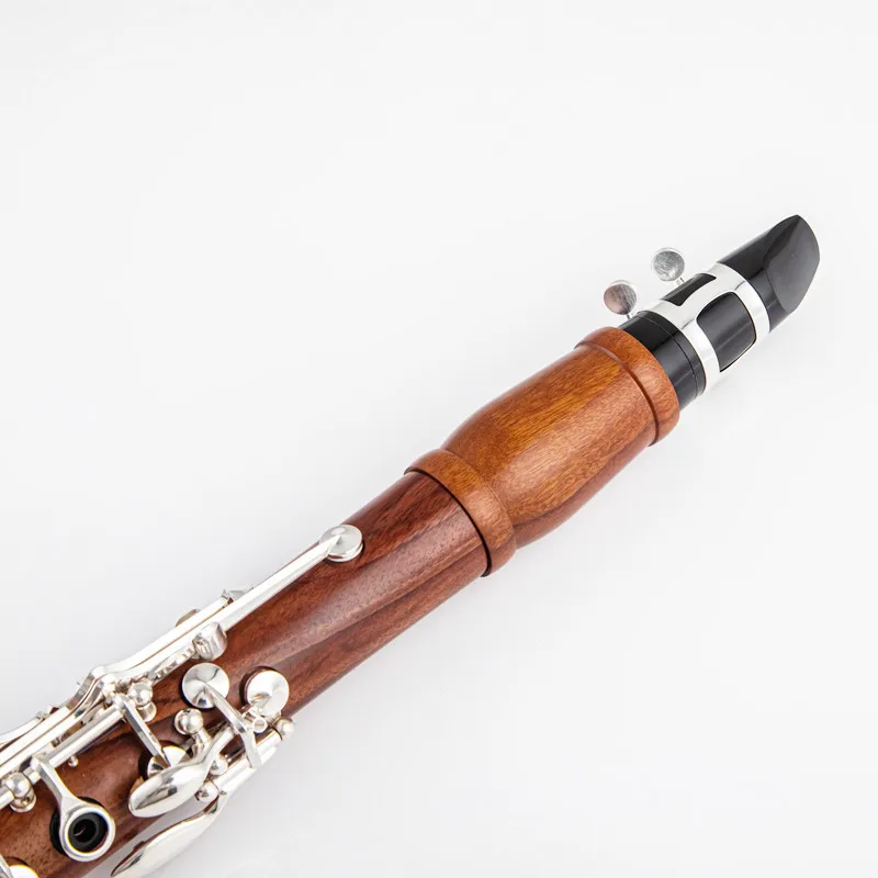 Профессиональный кларнет из красного дерева во французском стиле серебряные