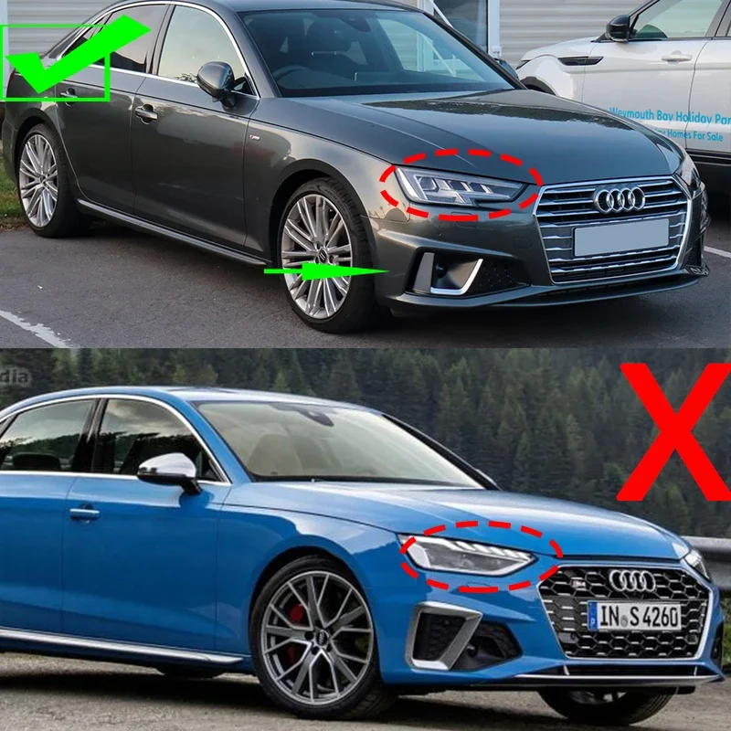 Для Audi A4 Competition B9 2019+ Автомобильный передний сплиттер бампер спойлер передняя