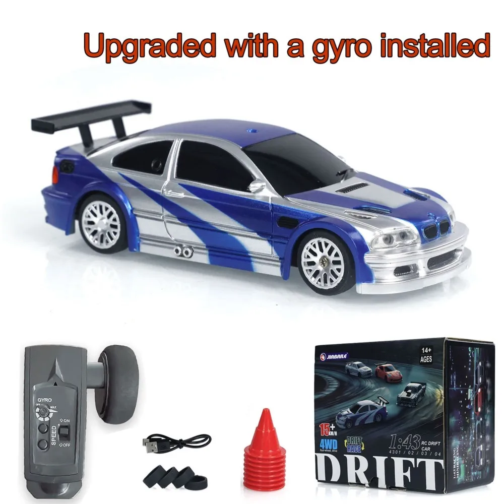 Фото 1/43 RTR Обновление Gyro Мини-игрушки 4WD RC Скоростной автомобиль 2.4G Дистанционное управление Гоночный дрейфующий автомобиль Полноприводная высокоскоростная модель Подарки №2