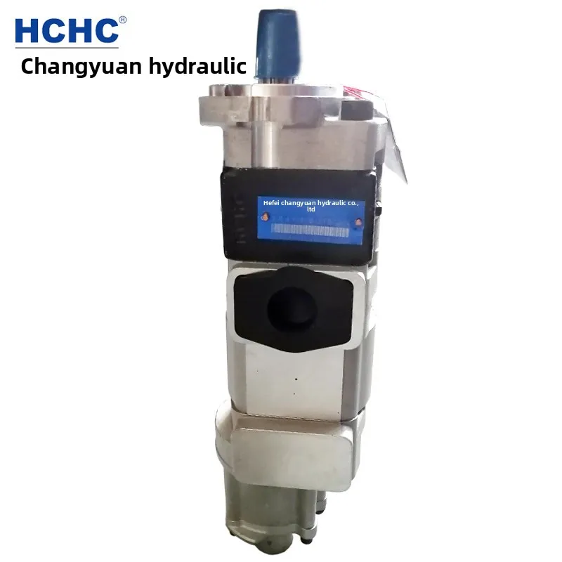 Фото Гидравлический шестеренчатый насос HCHC Changyuan, тройной насос CBHZLNA-G32/F08/A08, с логотипом Hefei №2