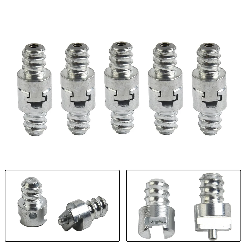 

16mm Dredge Spring Connector Set Metal Spring Male And Female Join Connector Electric Drill Pipe Dredge Spring Cleaner Adapter